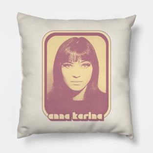 Anna Karina \\\ 60s Retro Nouvelle Vague Pillow