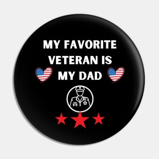 Veteran Dad Pin