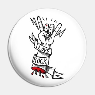 I Love Rock Pin