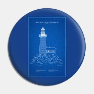 Halfway Rock Lighthouse - Maine - AD Pin