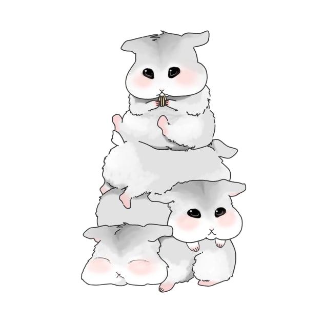 Cute hamsters by Ilovethislife 