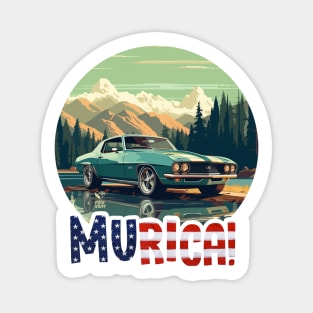 MURICA - Classic Cars iii Magnet