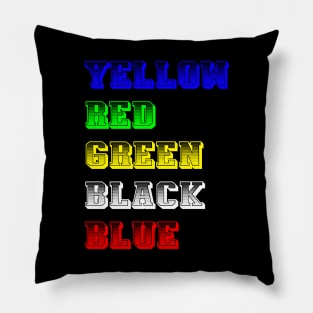 Crazy colours Pillow