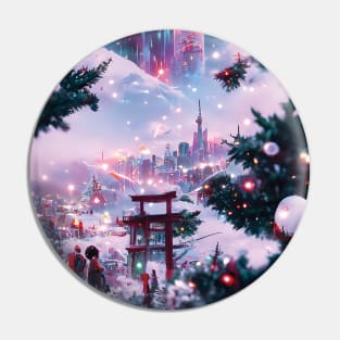 Christmas Snowglobe Wanderlust in Nature Woods Christmas Trees Xmas Lights Holiday Travel Vacation Pin