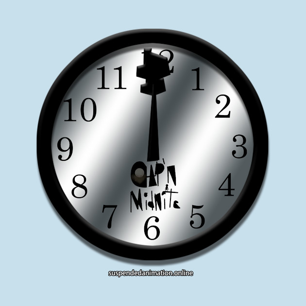 Disover Cap'n Midnite Logo on Clock - Black Lives Matter - T-Shirt