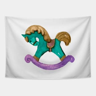 Carousel Merry Go Round Pony Horse Tapestry