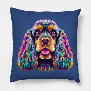 Cute American Cocker Spaniel Dog Pillow