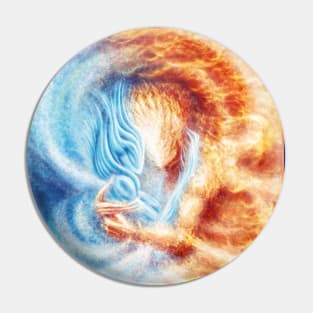 Fire and Ice (cropped, portrait format) Pin