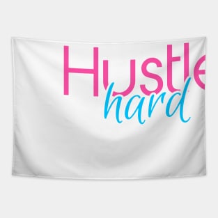 Hustle Hard Miami Vice Pink and Blue Tapestry