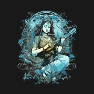 Sarasvati - The Goddess of Knowledge and Wisdom T-Shirt