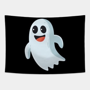 funny cute happy ghost - Halloween costume Tapestry