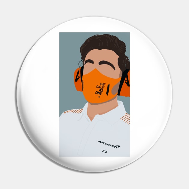 Jon Malvern, Lando Norris' coach and trainer for McLaren in 2020 Pin by royaldutchness