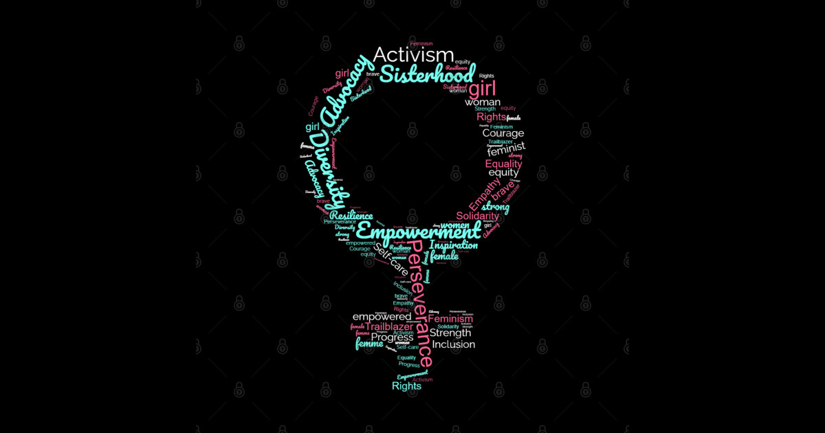 Female Symbol Word Art International Women's Day International