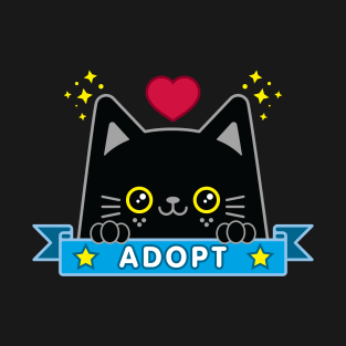 Adopt A Black Cat T-Shirt