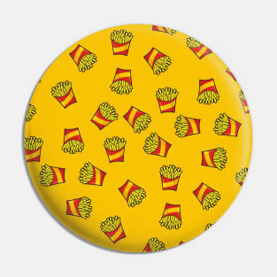 French Fries Pattern Pin