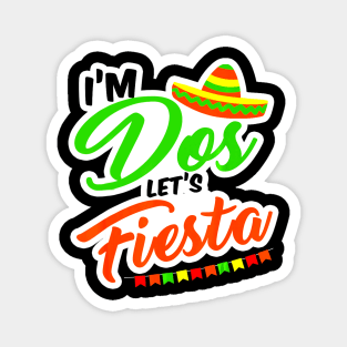 Im Dos Taco Twosday 2nd Birthday Gift Magnet