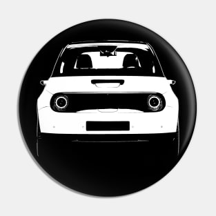 Electric car black and white Pin