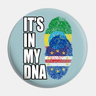 Ethiopian And Cabo Verdean Mix Heritage DNA Flag Pin