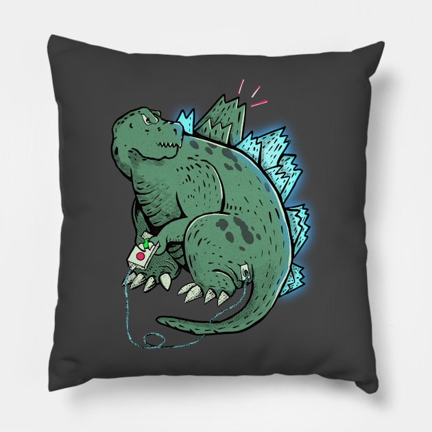 Godzilla Matter Pillow by HelloDisco