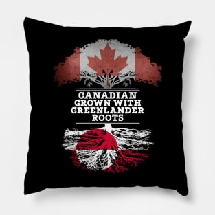 Canadian Grown With Greenlander Roots - Gift for Greenlander With Roots From Greenland Pillow