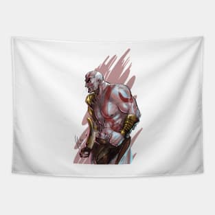 God of Frown Lines Tapestry