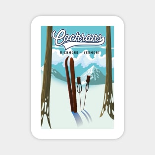 Cochrans Richmond, Vermont Ski poster Magnet