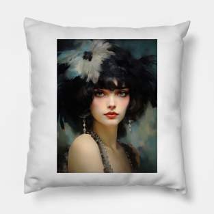 Flapper Girl Pillow