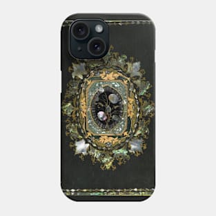 Mother Of Pearl Antique Book Cover Design Phone Case