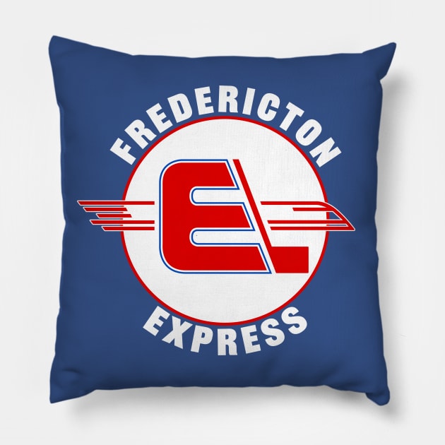 Defunct Fredericton Express Hockey 1988 Pillow by LocalZonly