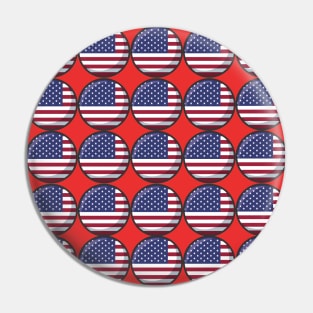 United States Patriotic Flag Pattern Pin