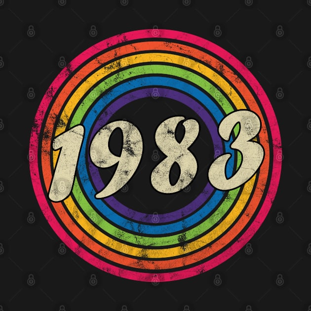 1983 - Retro Rainbow Faded-Style by MaydenArt