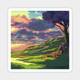 Anime Style Landscape Magnet