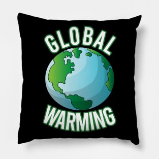 global warming climate change Pillow