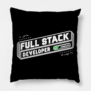 Full Stack Developer Simple Text Pillow