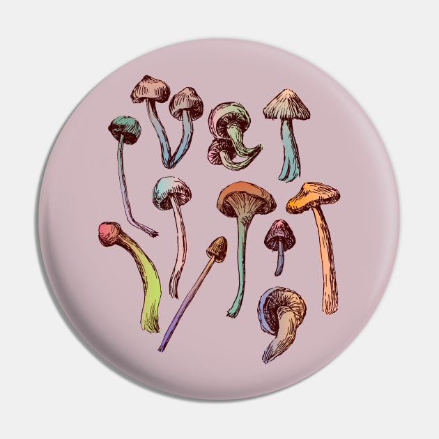 Magic Mushrooms Pin by zeljkica