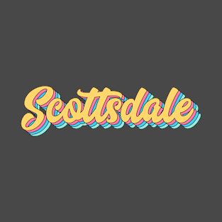 Scottsdale Retro Yellow Script T-Shirt