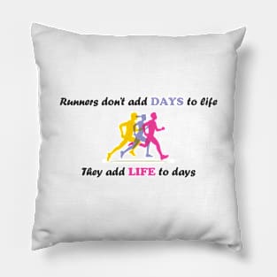 Runners Living Their Life Pillow