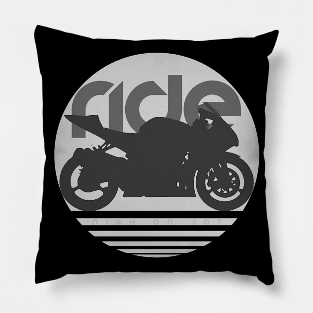 Ride gsx-r1000 sun Pillow by NighOnJoy