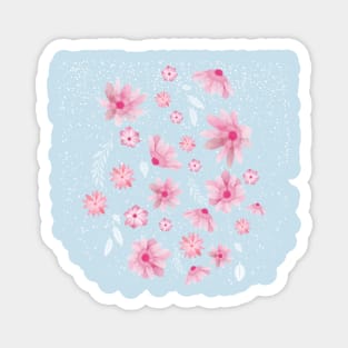 Snowy Sakura Dream Magnet