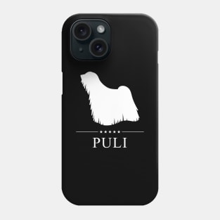 Puli Dog White Silhouette Phone Case