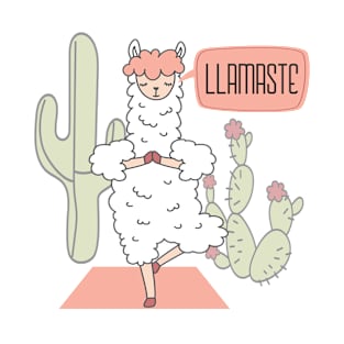 Llamaste Yoga Llama T-Shirt