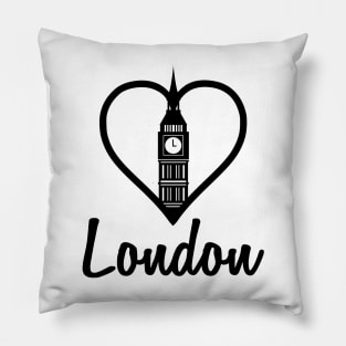 London Heart Pillow