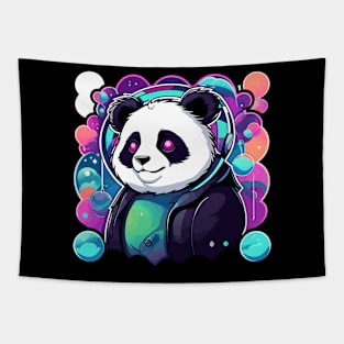 Panda Illustration Tapestry