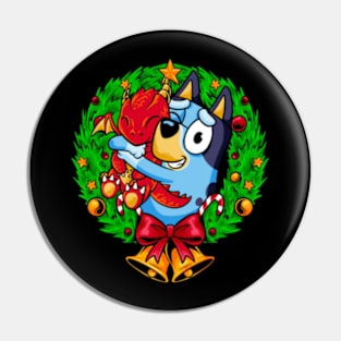 cristmas bluey Pin