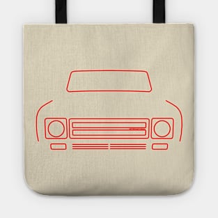 IH Scout II 4x4 1979 outline graphic (red) Tote