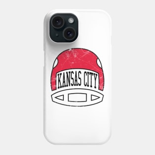 Kansas City Retro Helmet - White Phone Case