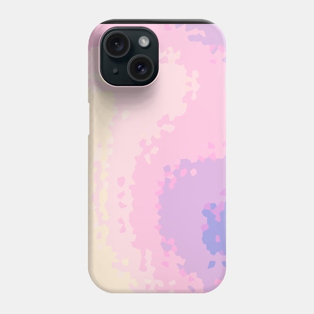 Waves Of Pastel Yellow, Pinks and Blue Phone Case by Peaceful Space AS