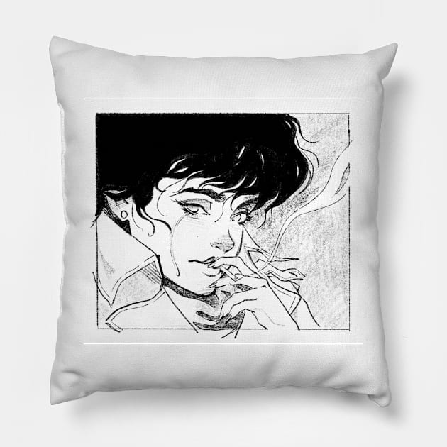 Melancholy Pillow by Franco Luna