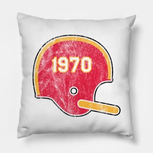 Kansas City Chiefs Year Founded Vintage Helmet Pillow