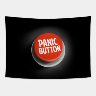 Funny Panic Button - Emergency Red Alert Tapestry